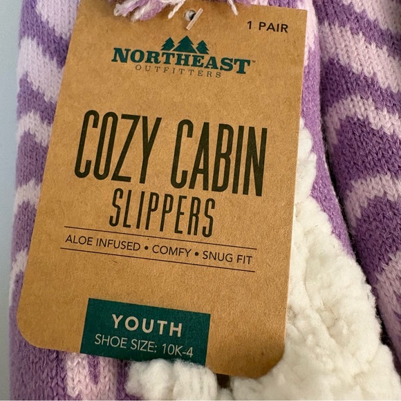 Northeast Outfitters Kids Cozy Cabin Slippers Youth Shoe Size 10-4 NWT Two Pairs - Picture 3 of 7